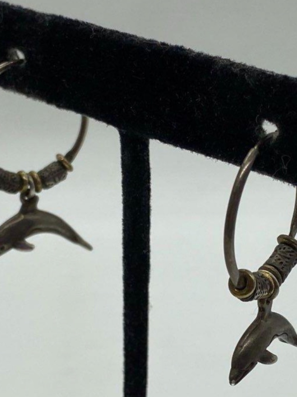 Silver .925 Dangle Dolphin Earrings